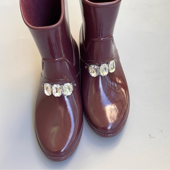 MICHAEL Michael Kors Leslie Plum Rhinestone Rain Boots - Picture 7 of 11